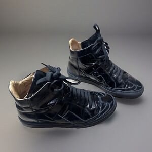 Maison Margiela MM6 High Top Sneakers Patent Leather Size 36